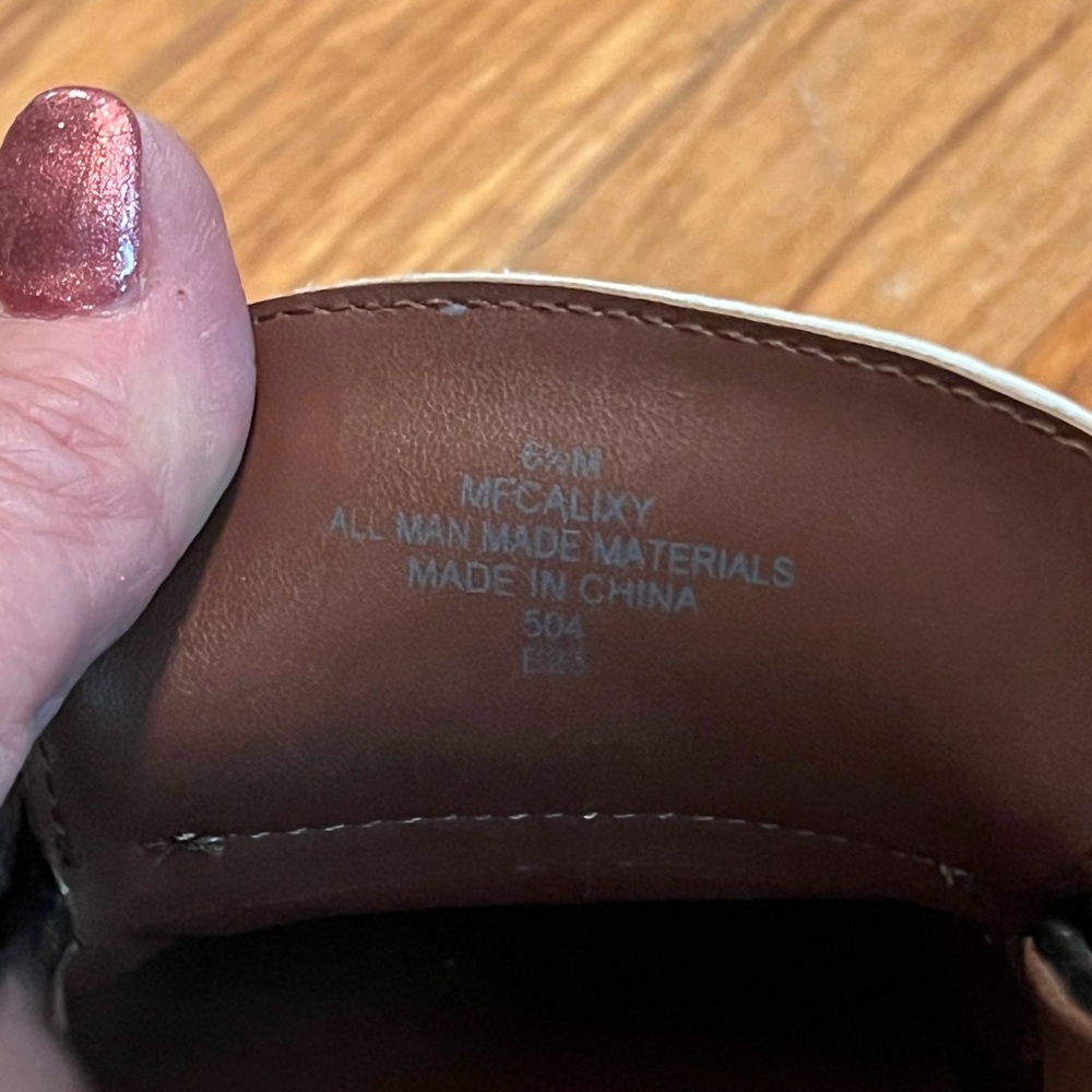 Marc Fisher Black, Brown, and Cream Ladies Loafers - Picture 5 of 5